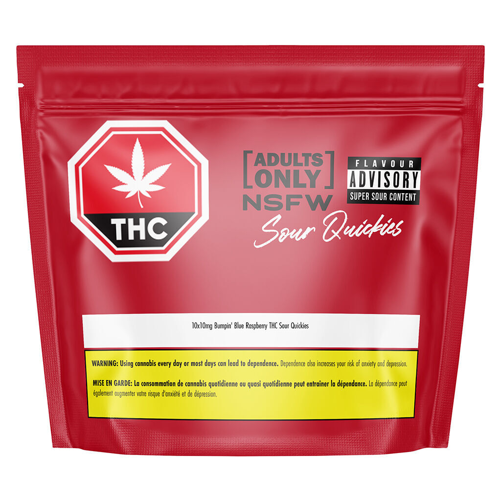 NSFW Bumpin' Blue Raspberry THC Sour Quickies